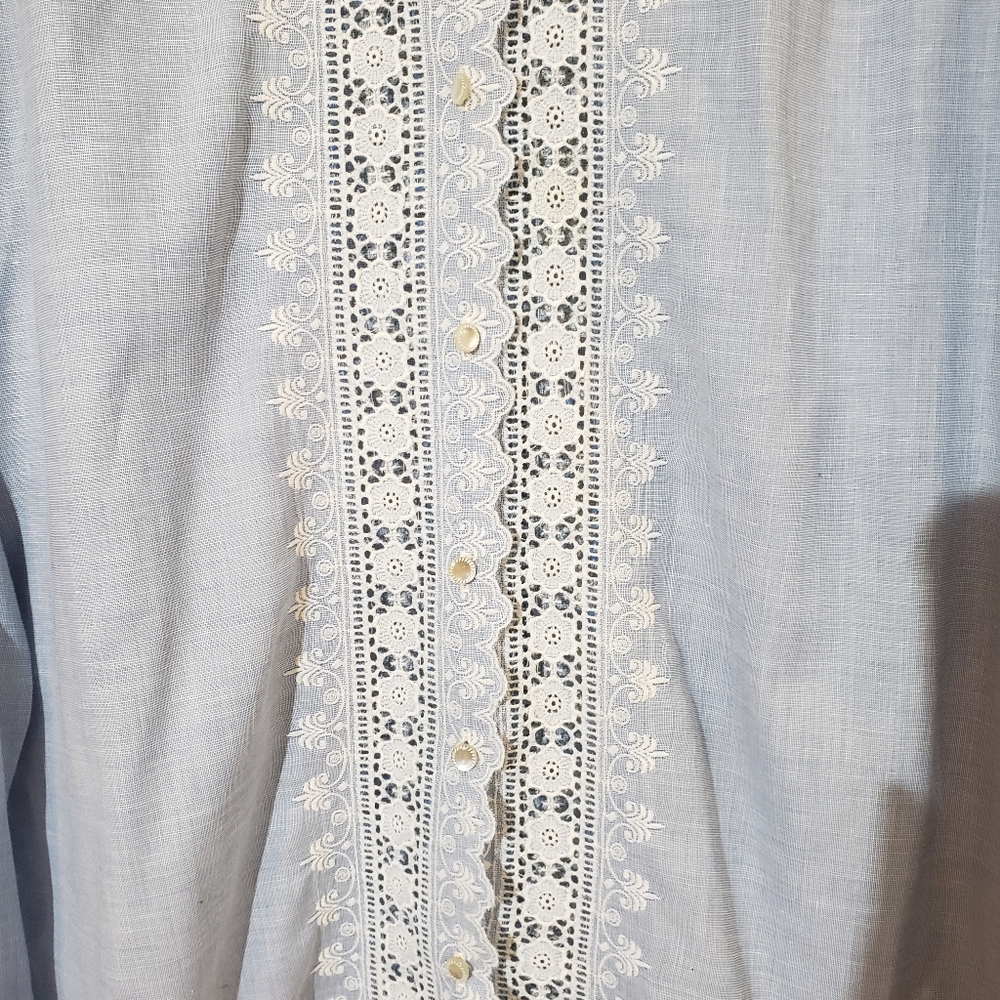 Vintage adelaar lace button up blouse - Picture 3 of 13